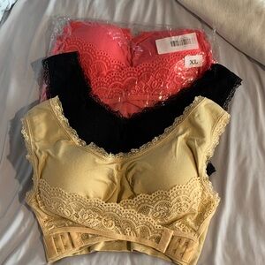 Source Unknown Lace Bra Set - Black, Red, Tan all brand new